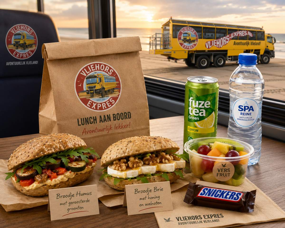 Lunch tijdens Vliehors Expres